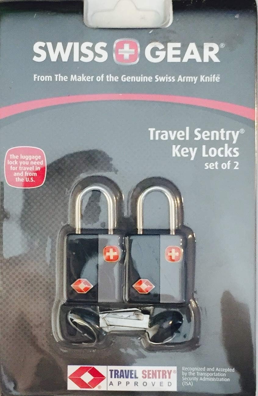 Swiss Gear Travel Key Locks & Luggage Tags – Set of 2 Each