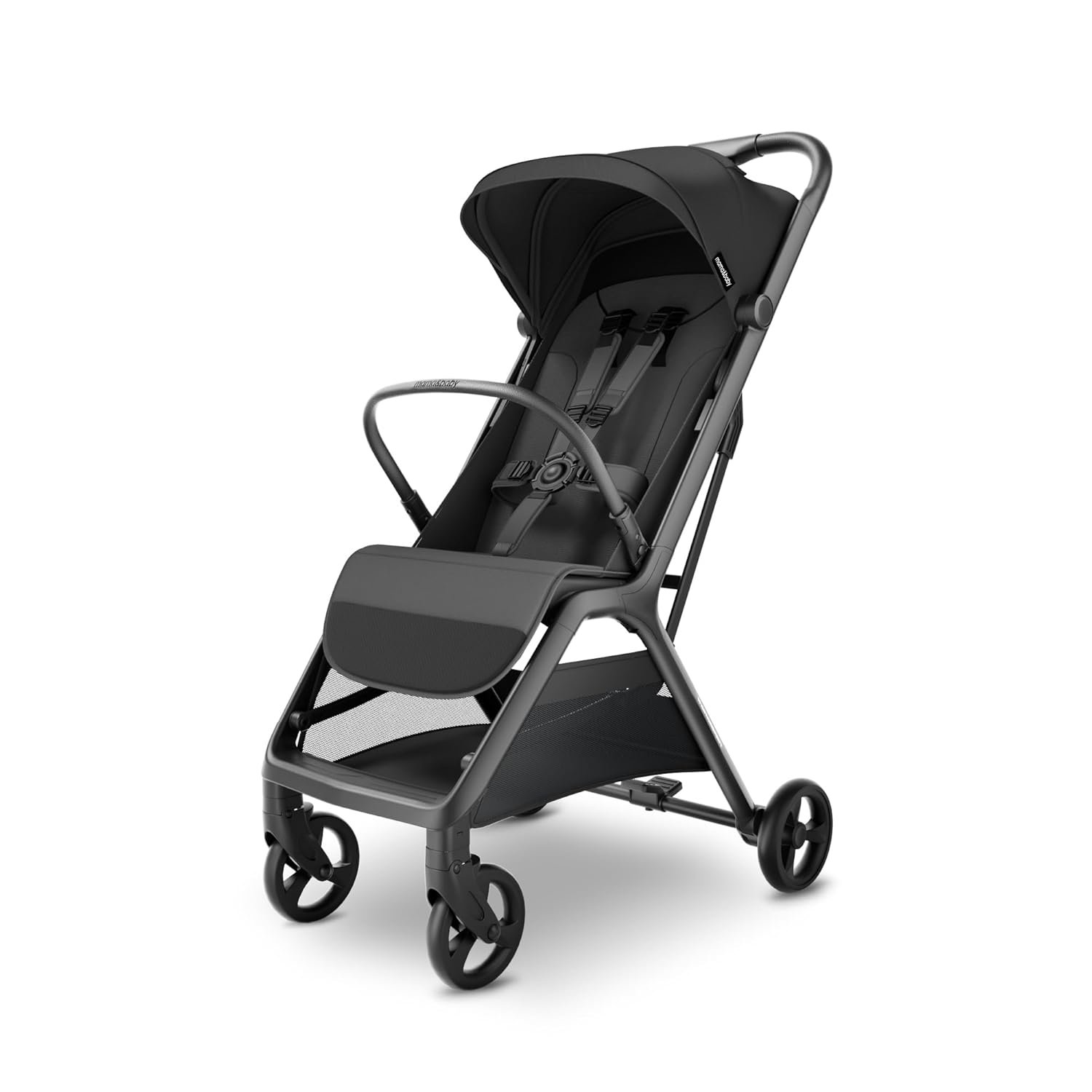 MAMA & BABY Packa Compact Travel Stroller – Lightweight, One-Hand Auto Folding, Portable & Lie-Flat Baby Stroller, Newborns and Toddlers Stroller with UPF 50+ Canopy & Mesh Ventilation