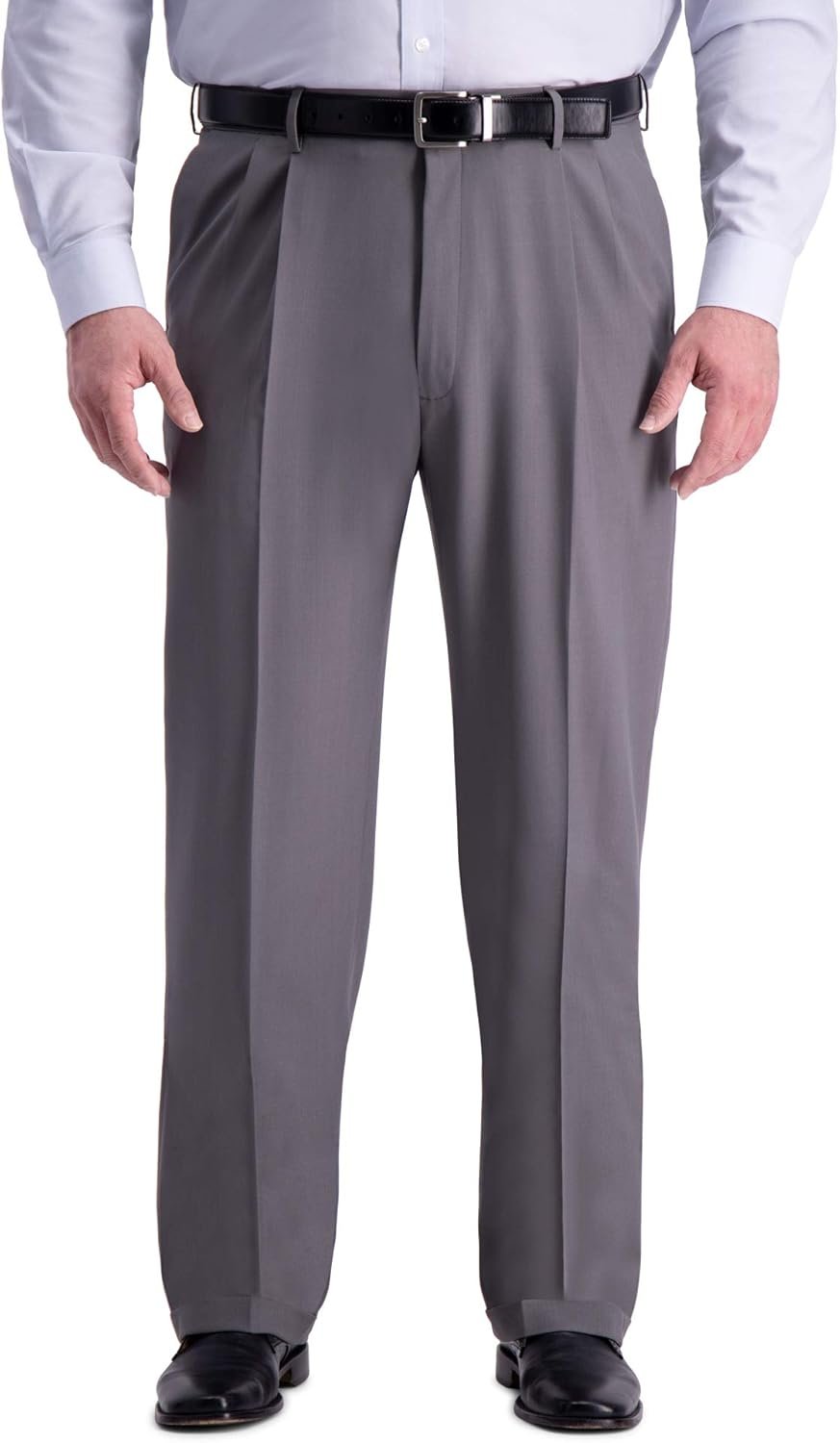Haggar Men’s Premium Comfort Classic Fit Pleat Front Pant Reg. and Big & Tall Sizes