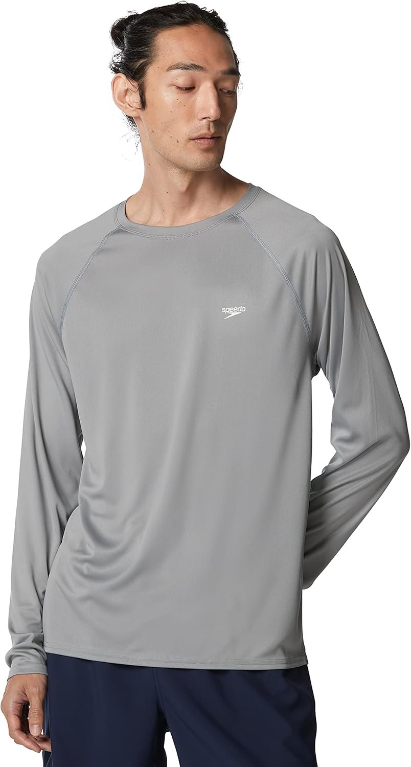 Speedo Men’s Uv Swim Shirt Easy Long Sleeve Regular Fit