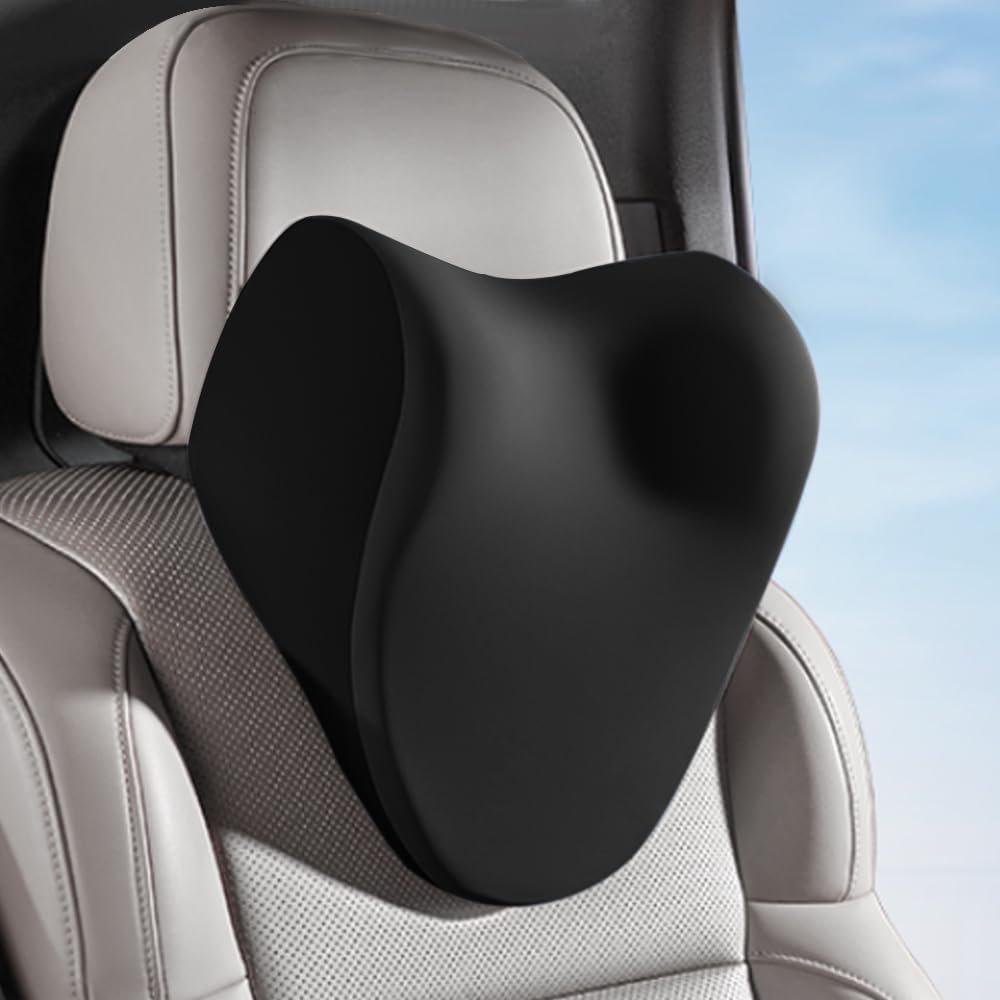 Car Neck Pillow for Driving, car headrest Pillow Head and Neck Rest Pillow for car headrest, Neck Support for car Driving or Traveling or Sleeping of Accessories with Memory Foam