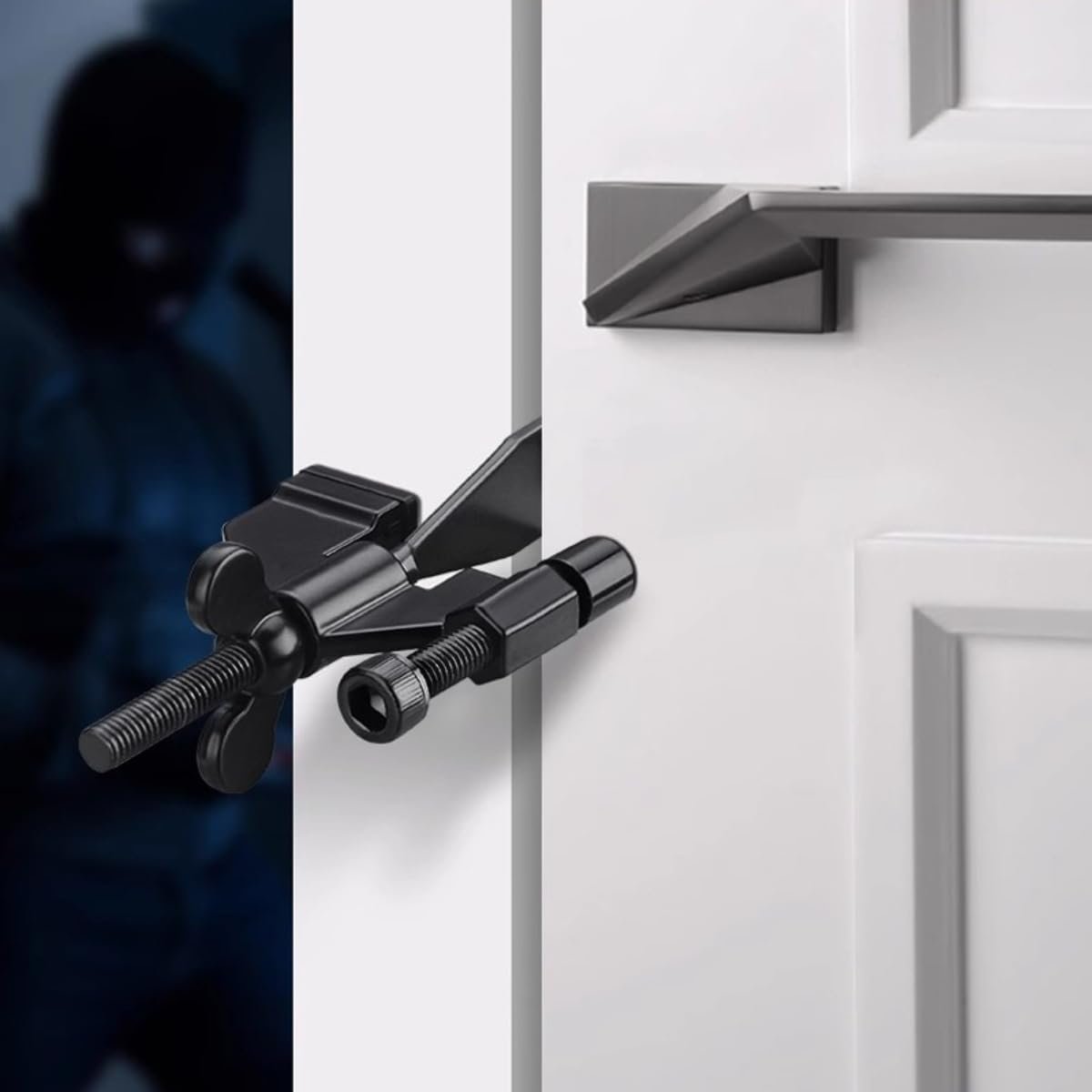 Portable Door Lock for Travel & Home – Stainless Steel Security Device, No Drill Installation, Fits Most Doors – Prevent Unauthorized Entry in Hotels, Apartments, Airbnb