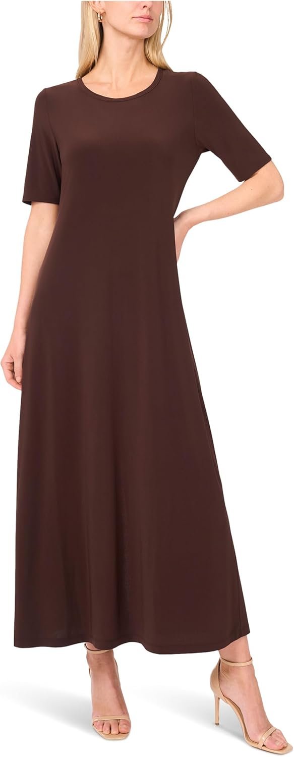 Vince Camuto Womens Maxi Dress with 3/4 Sleeves
