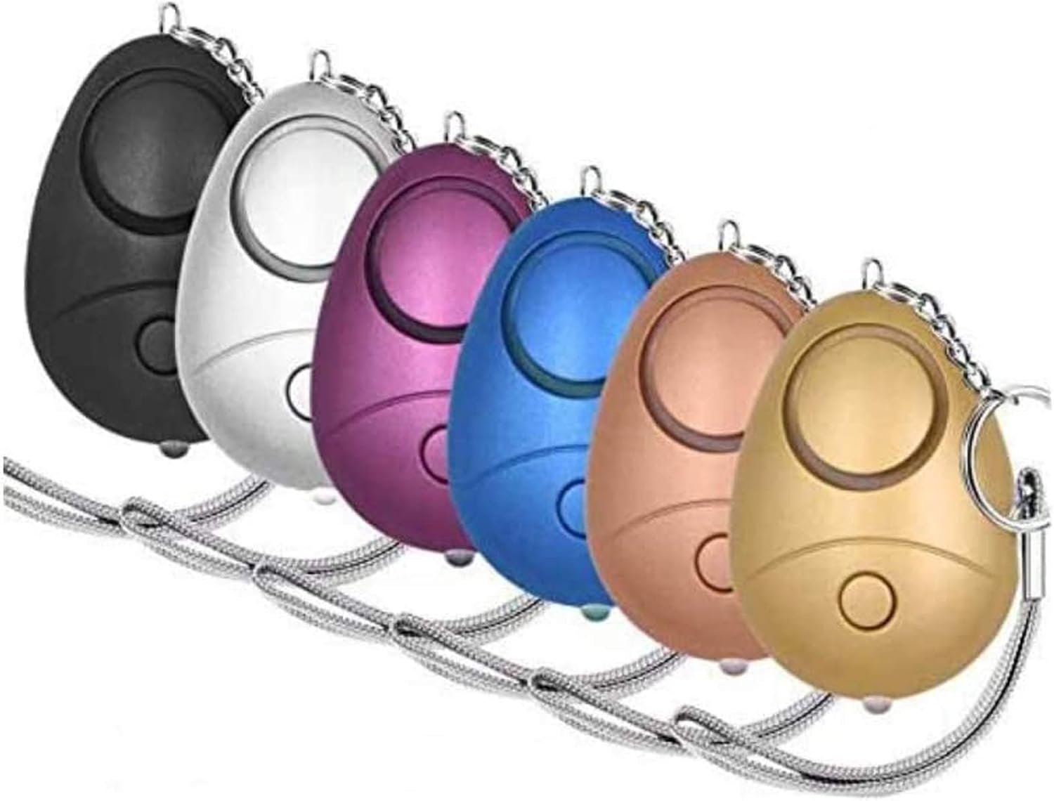 KOSIN Safe Sound Personal Alarm, 6 Pack 140DB Personal Security Alarm Keychain with LED Lights, Emergency Safety Alarm for Women, Men, Children, Elderly1