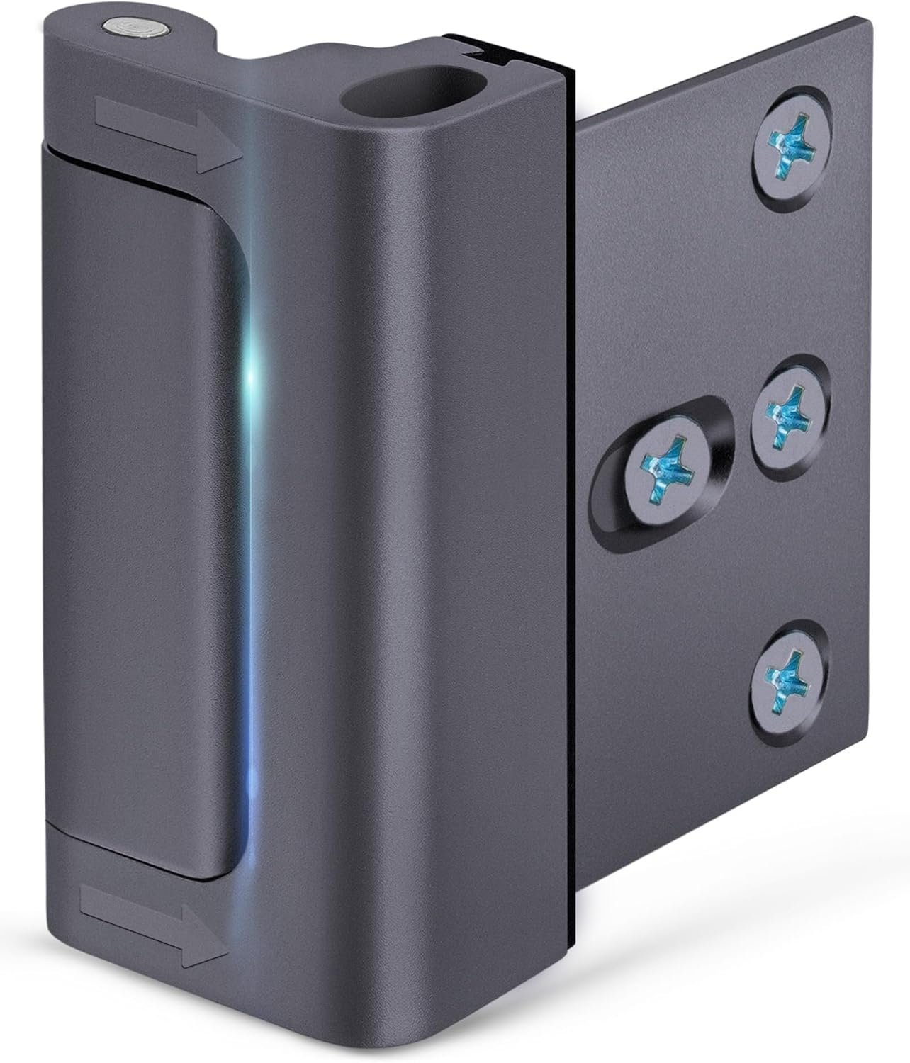 Home Security Door Reinforcement Lock Front Door Locks for Kids Safety Metal Child proof High Security Door Lock Withstand 800lbs Top Door Latch Lock Flip Door Guardian for Inward Swinging Inside Door