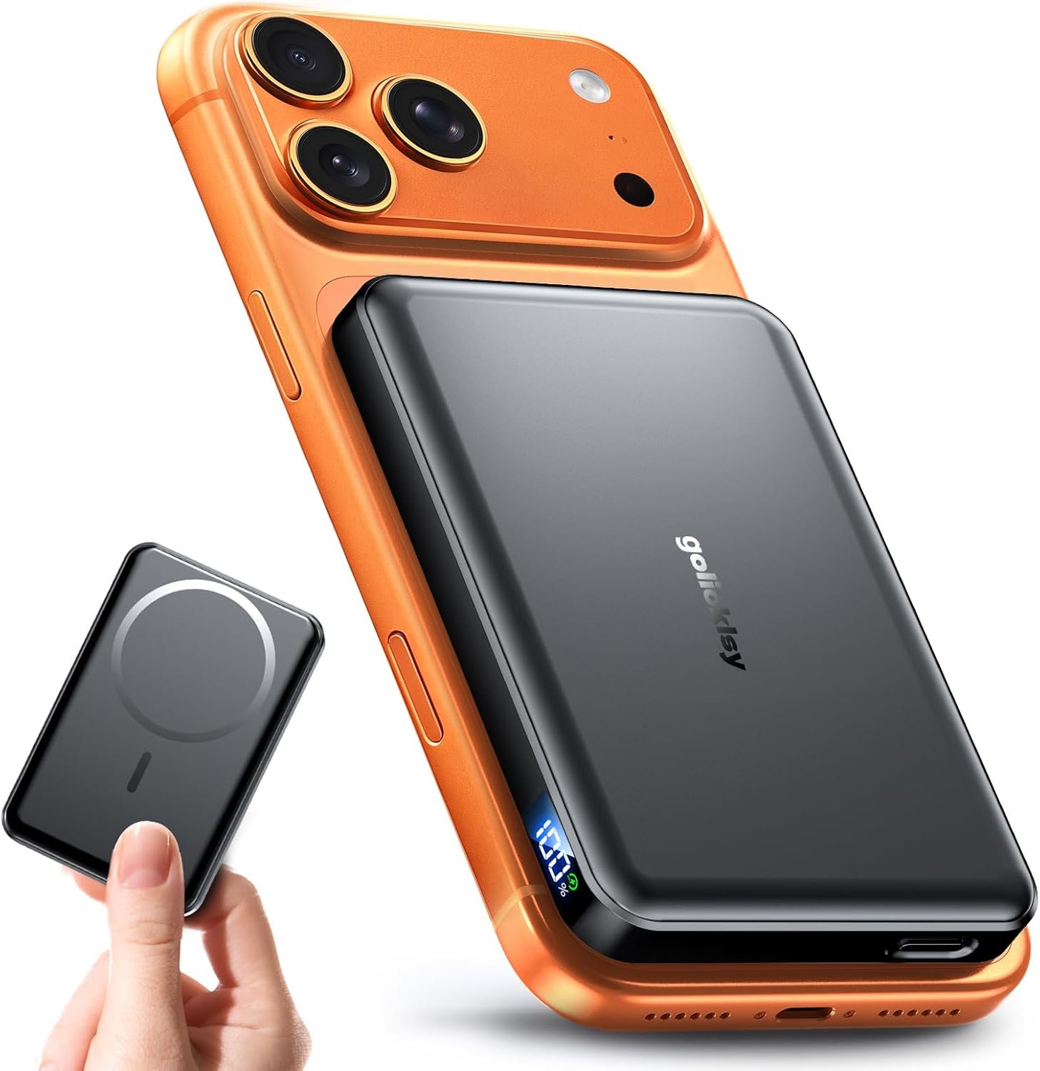 for Magsafe Power Bank,10000mAh Portable Charger with Type-C 20W PD Fast Charging, Type-C Port, LED Display, Travel-Friendly Portable Charger for iPhone 17/16/15/14 All Series