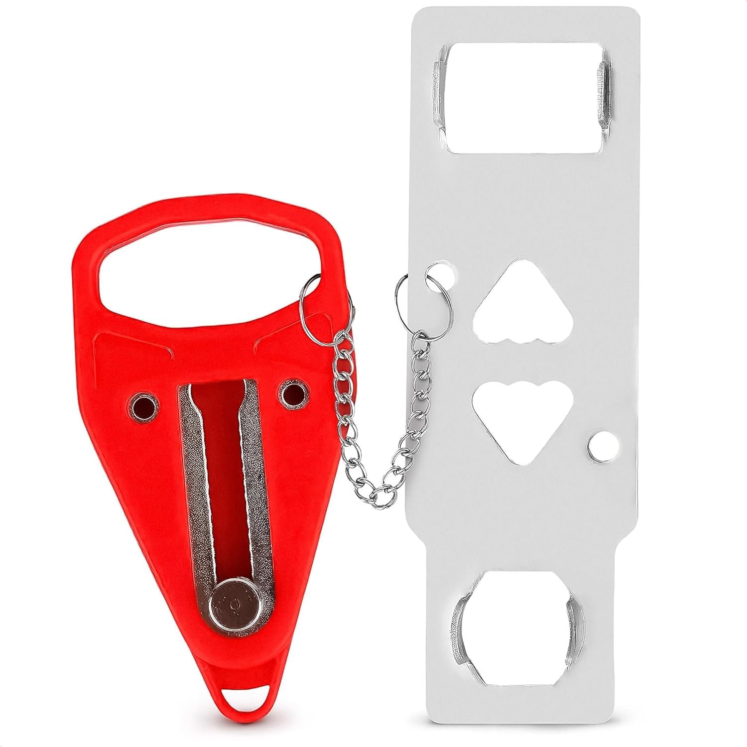 Portable Privacy Lock for Travel – Hotel Door Lock Safety Gadget – Home Security Door Latch