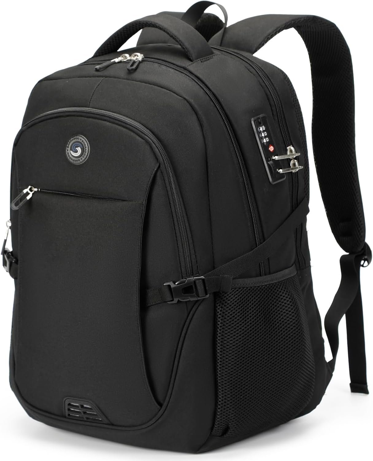 SHRRADOO Anti Theft Laptop Backpack Travel Backpacks with usb Charging Port for Women Men High School College Backpack Computer Bag Fits 17 Inch Laptop,Grey