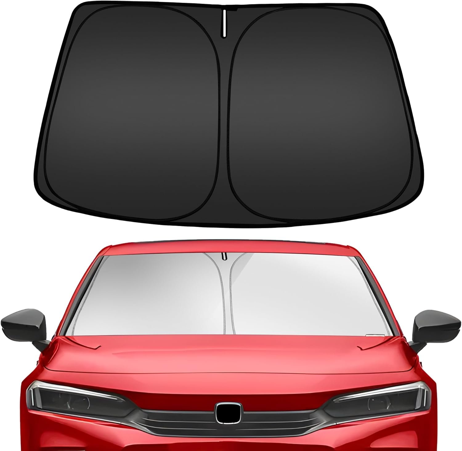 ARISMOTOR Windshield Sun Shade for Honda Civic 11th Gen 2022-2025 2026, Custom Fit Foldable Front Window Sunshade Sun Visor Protector, Block UV Rays Keep Your Car Cooler