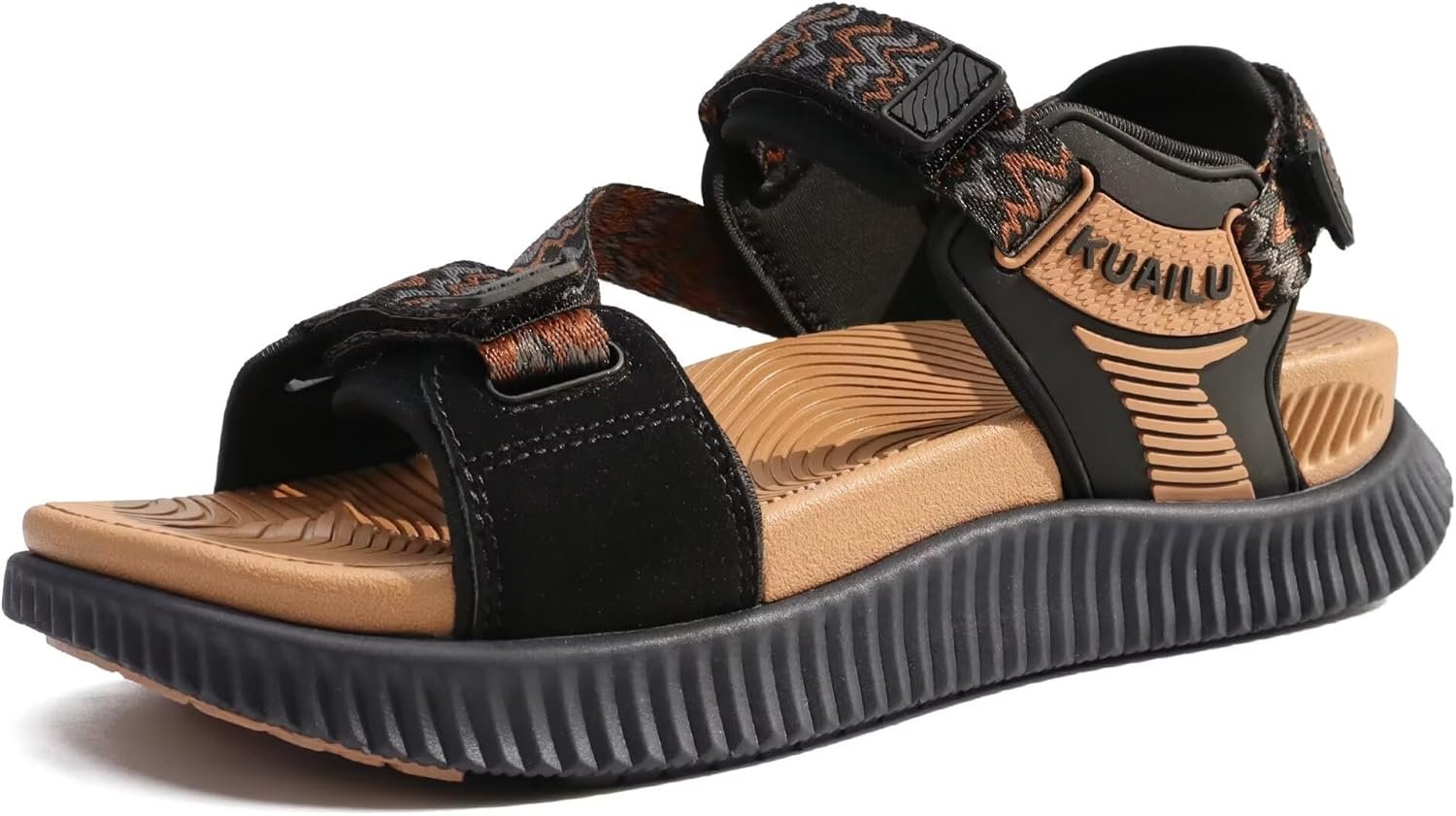 KuaiLu Womens Orthopedic Walking Sandals Arch Support Recovery Sport Outdoor Hiking Water Sandles Thick Athletic Cushion Comfortable Plantar Fasciitis Adjustable Sandals US6-12