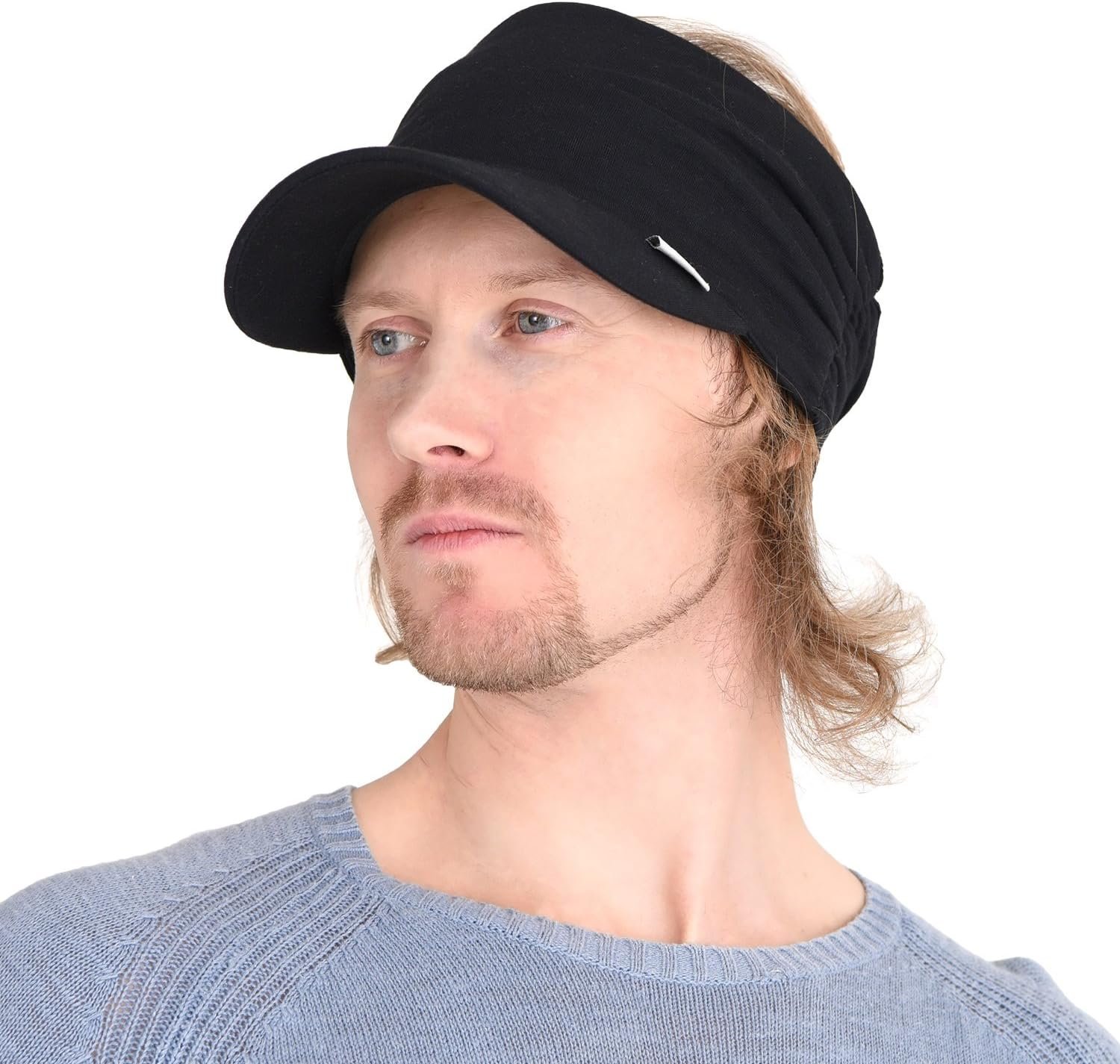 CHARM Sports Sun Visor Hat – Mens Running Visor Womens Ponytail Tennis Cap SPF
