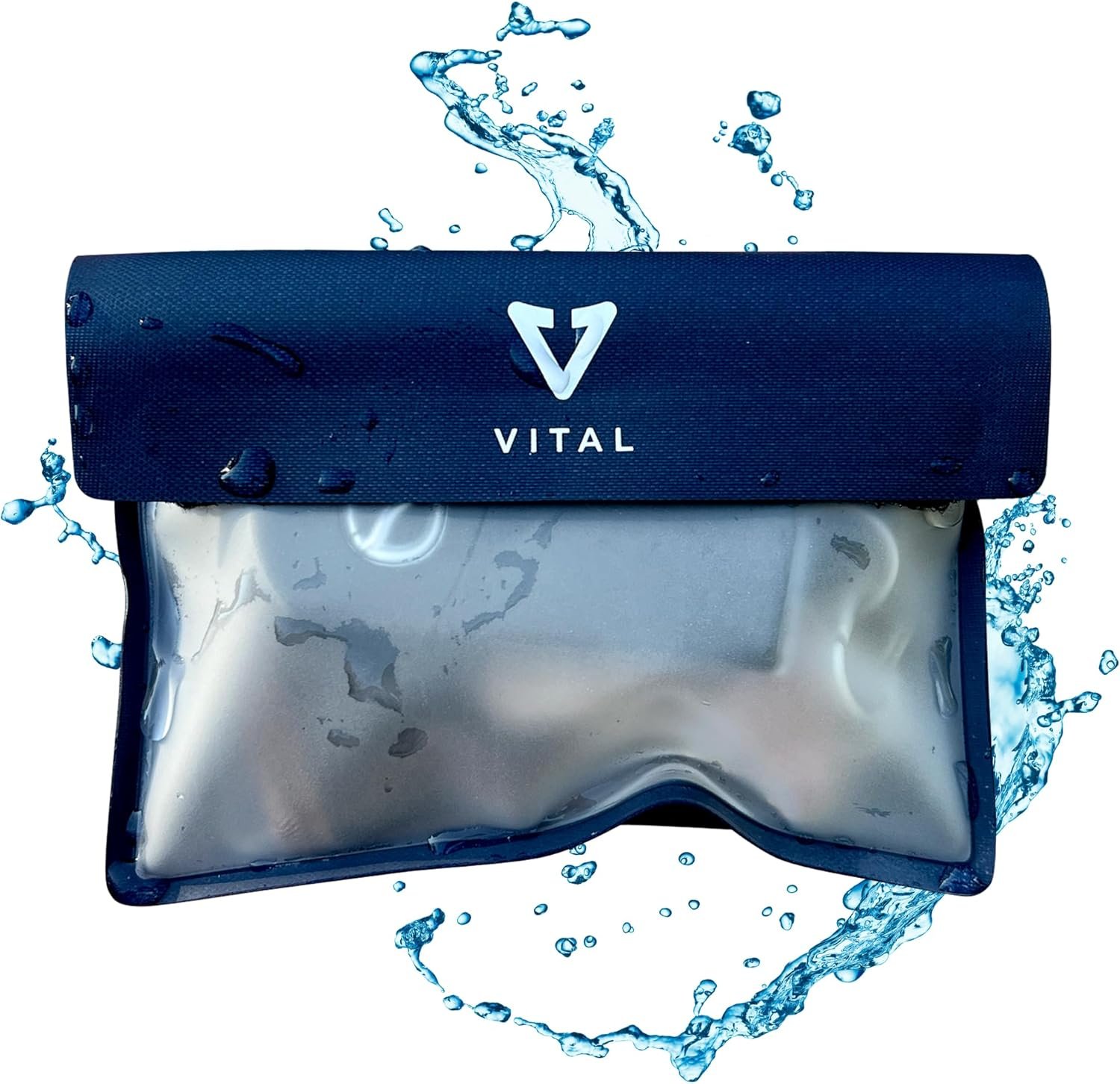 VITAL Waterproof Wallet for Swimming – Small Waterproof Key Holder Pouch – Submersible, Floating, Rain & Water Proof Surfing Car Key Fob Case Dry Bag with Wrist Ankle Strap