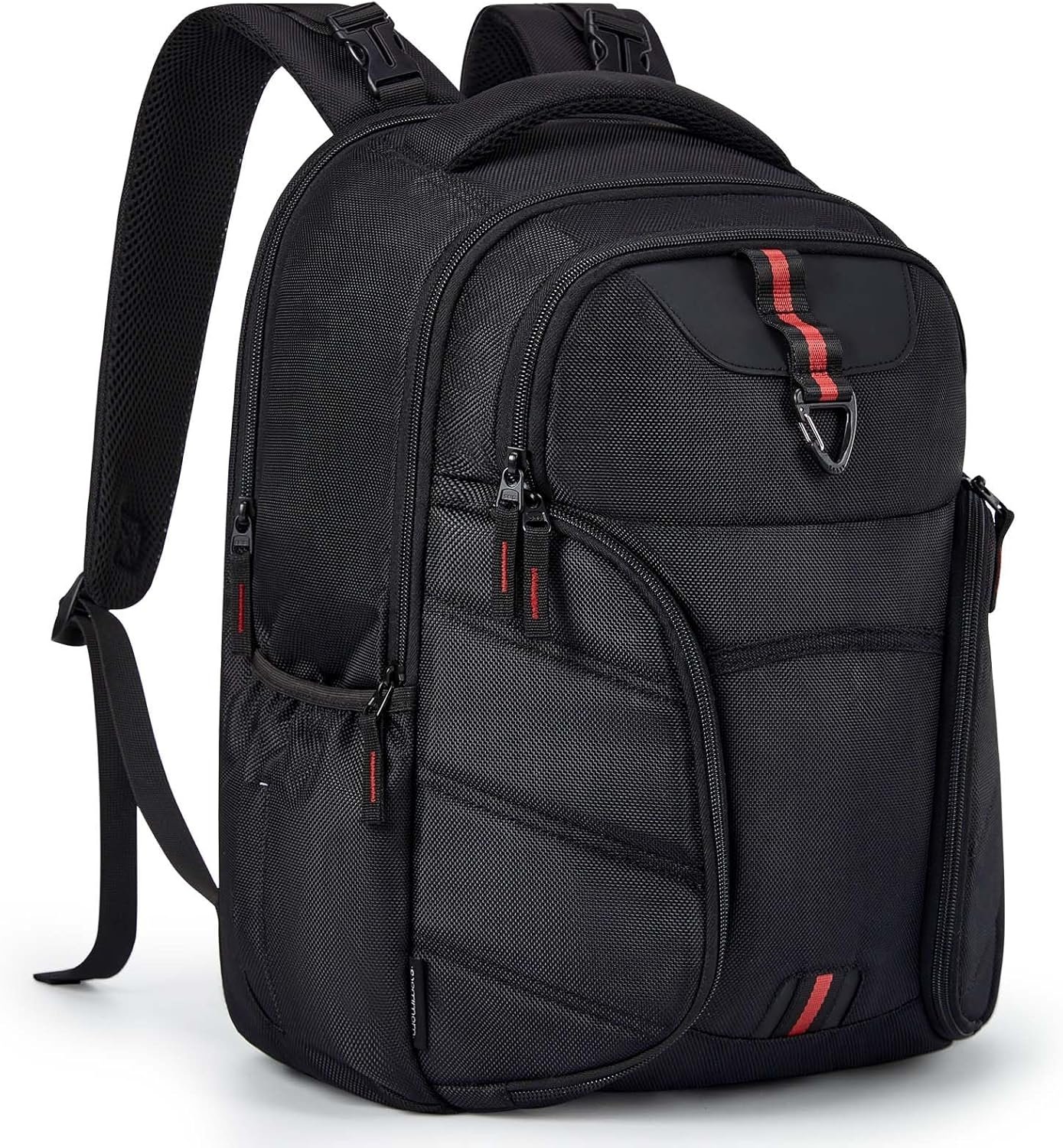mommore Dad Diaper Bag, Large Laptop Backpack with Insulated Pockets, 1680D Heavy Duty Water Resistant Men Diaper Bag Travel Work with Luggage Sleeve Stroller Straps