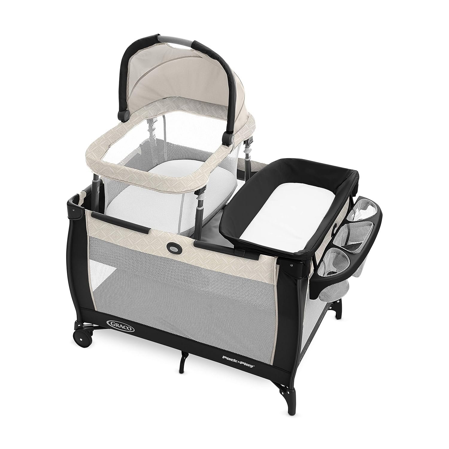 Graco Pack ‘n Play Day2Dream Travel Bassinet Playard Features Portable Bassinet Diaper Changer and More (Lo, Lo)