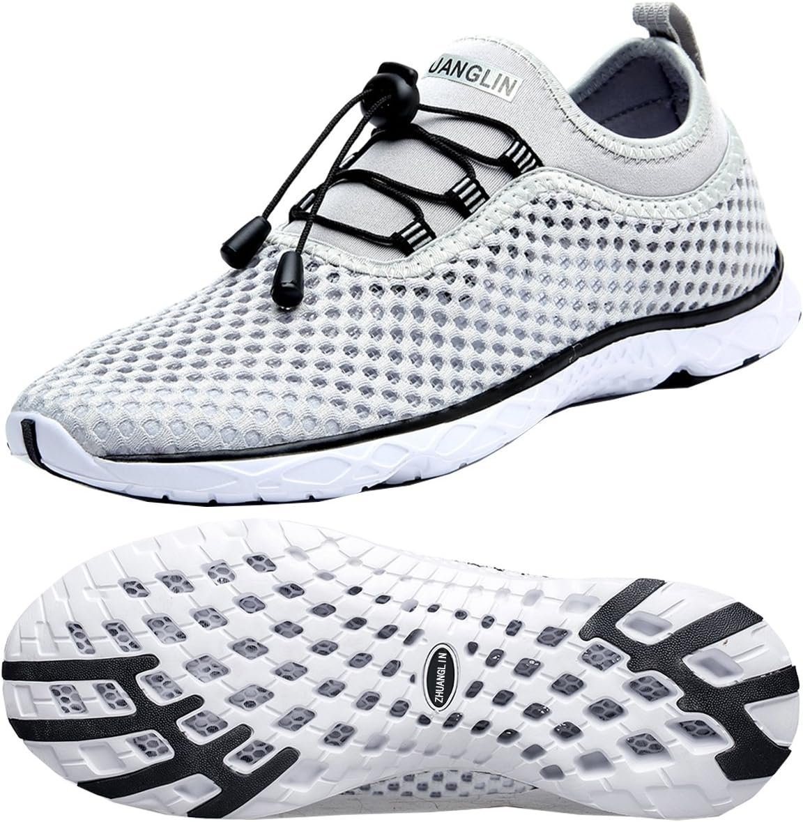Women’s Quick Drying Aqua Water Shoes,3-Second Drainage & All-Terrain for Swimming,Hiking,Yoga