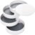 TIMESETL Jewelry Organizer, Small Jewelry Storage Box Earring Holder for Women, 4-Layer Rotating Travel Jewelry Tray Case with Lid for Bracelets Rings Bracelets – White