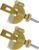 2 PCS Heavy-Duty Portable Door Lock Adjustable Stainless Steel Door Security Locks for Enhanced Safety,Ideal for Travel Home Dorm Hotels Apartments,Easy Install with Silicone Protector Caps (Gold)