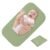Elantrip Changing Pad for Bed – Leather Changing Pad for Baby, Portable Baby Changing Mat Travel, Compact Diaper Change Mat, Fits Diaper Bag Green