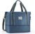 WALNEW Travel Duffel Bag, Weekender Overnight Carry On Bag for Women Men, Foldable Waterproof Gym Luggage with Metal Buckle Detachable Shoulder Strap and Wet Compartment (Peacock Blue)