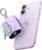 Portable Charger, 10000mAh 22.5W Fast Charging Power Bank with Built-in Cables, Travel Essentials Battery Pack with LED Display for iPhone, Portable iWatch Charger for 11/10/9/8/7/6/5/SE/Ultra Purple