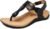 Athlefit Women’s Orthopedic Arch Support Sandals Comfortable Thong T-Strap Orthotic Casual Flat Sandals