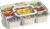 Divided Serving Tray with Lid and Handle – 9 Compartment Snack Box Container Portable Storage Organizer Container for Fruit, Candy, Veggie, Nuts, Spices& Snacks, Perfect for Party, Travel& Picnic
