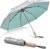 G4Free Windproof Travel Umbrella with Large Wooden Handle, UV Sun Protection & Rain Umbrella Automatic Open And Close, Compact 46″ Large Canopy with UPF 50+, Lightweight Portable for Walking & Outdoor