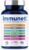 Immuneti Advanced Immune Support – Doctor Formulated 6-in-1 Daily Immunity Supplement – Made in USA – With Vitamin C, D3, Zinc, Elderberry, Garlic & Echinacea – Vital Nutrients & Antioxidants (1)