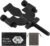 Portable Door Lock, Adjustable, Black, 3.82inch, Travel Lockdown Locks for Additional Safety and Privacy Protection