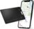 KeySmart MFI-Certified SmartCard Wallet Tracker Card, Compatible with Apple Find My App, Rechargeable Thin GPS Item Finder for Luggage Tag, Smart Bluetooth Tracking with Key Chain Hole Black, 1 Pack