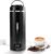 Travel Mini Kettle Portable Small Electric Kettle with Plug-in Boiling & Keeps Warm via USB, Portable Water Boiler with 4 Temperature Settings, 304 Stainless Steel with Auto Shut-off 16oz(Black)