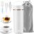 Travel Portable Electric Kettle, Small Electric Hot Water Bottle with 6 Temperature Settings, 400ml Mini Heating Cup for Tea Coffee, 304 Stainless Steel, Auto Shut-Off