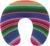 Luxury Memory Foam U-Shaped Neck Pillow Travel Support, Novel Colorful Mexican Blanket Stripes U-Shape, Removable Breathable Cover Home Office
