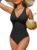 Holipick Women Tummy Control One Piece Swimsuit – Push Up Bathing Suit Full Coverage Slimming Swimwear