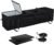 X-cosrack Insulated Car Trunk organizer, Collapsible Car Storage Organizer with 2 Cooler Bag and Lid for SUV, Jeep, Car Accessory with Mesh Pocket and Securing Strap for Grocery, 4 Compartment, Black