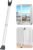 AceMining Upgraded Door Security Bar & Sliding Patio Bar, Heavy Duty Stoppers Adjustable Jammer for Home, Apartment, Travel (1 Pack,White)