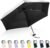LEAGERA Mini Umbrella For Purse – UPF 50+ UV Blocker Sun Protection Umbrella, Small Micro Travel Parasol Design for Women, Black