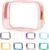 Buminee Clear Pouch Small, 6.6″x2.3″x4.7″ Size TSA Approved Toiletry Bag, Travel Bags for Toiletries, Cosmetic Bag for Women and Men – 1 Pack Pink