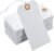 100pcs Large Price Tags with String Attached White Hang Paper Tags with Elastic String Reinforced Hole Writable Gift Tag Inventory Tag Stocking Stuffers 4.76”×2.36”