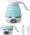 Collapsible Travel Kettle Electric Portable Foldable Kettle for Boiling Water, Suitable for 110V & 220V Dual Voltage, for Tea & Coffee, 850W Small Mini BPA-free Silicone Blue electric kettle