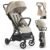 Inglesina Quid 2 Stroller – Alpaca Beige – Ultra Compact Lightweight Travel Stroller, Babies and Toddlers, Airplane Overhead, Foldable, Reclining Seat, Collapsible Canopy, 3 Months – 50 lbs, BPA Free