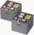 Lifewit Shoe Storage Organizer for Closet Fits 12-16 Pairs, Fabric Large Shoe Box Storage Containers with Clear Cover, Foldable Bins Fit for Boots Heels Sneakers 17″(L) x 17″(W) x 12.5″(H) 2 Pack Gray