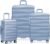 Traveler’s Choice Edinburgh II Hardside Spinner Luggage, TSA Lock, Blue, 3 Piece Set (21/25/29)