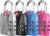 Fosmon TSA Approved Locks for Luggage. Suitcase Locks with Open Alert Indicator, 3 Digit Combination Padlock with Alloy Body for Travel, Backpack Zipper Anti Theft, Locker, Gym, Gun Case, Tent- 4 Pack