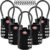 5pcs TSA Approved Luggage Locks with 10pcs Zipper Locks, Zinc Alloy Combination Locker Suitcase Lock, TSA Locks for Luggage, Combination Lock for Locker Backpack (TSA007)