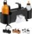 3-in-1 Car Organizers and Storage Box, Multifunctional Car Seat Back Storage Box with Tissue Holder, 2 Cup Holders & Purse Hooks, Back Seat Car Organizer for Kids and Travel (Black)