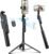Auto Face Tracking Tripod 360 Rotation with Stand,Android and iPhone Tripod Holder with Remote and Gesture Control, No App,Built-in Tracking Camera Selfie Stick for Vlog Video Recording Tiktok