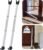 2 Pack Rerishom Door Security Bar, Door Stoppers Security bar,Heavy Duty Door Lock Security Door Jammer Door Stopper for Apartment, Hotel Room,Screen Door Hardware, Gate Lock Bar