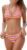 CUPSHE Women’s Bikini Sets Two Piece Bathing Suit Halter Plunging Neck Open Back, Low Rise High Cut Cheeky Bottom