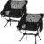 Overmont Ultralight Portable Camping Chair- Lightweight Folding Backpacking Chair, Support up to 330Lbs Compact Beach Chair for Adults with Carry Bag for Backpack Hiking Fishing Outdoor Camp 2pcs